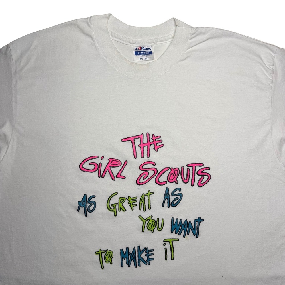 Vintage 90s‎ Girl Scouts shirt XXL